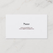 Untergrund-Jazz-Geschäfts-Karte Visitenkarte (Rückseite)