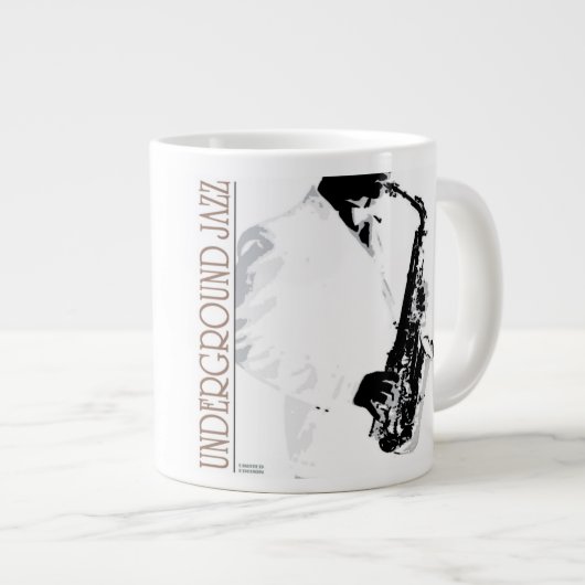 Untergrund Jazz Jumbo Tasse (Vorderseite Rechts)