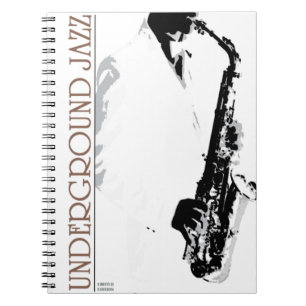 Untergrund Jazz-Notebook Notizblock
