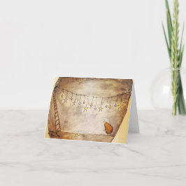 Untergrund-Maulwurm-Sternenkarte Dankeskarte