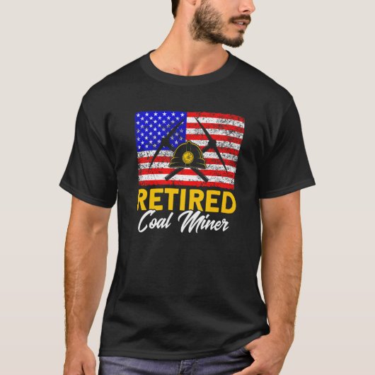 Untergrund Mining Remüde American Coal Miner 2 T-Shirt (Vorderseite)