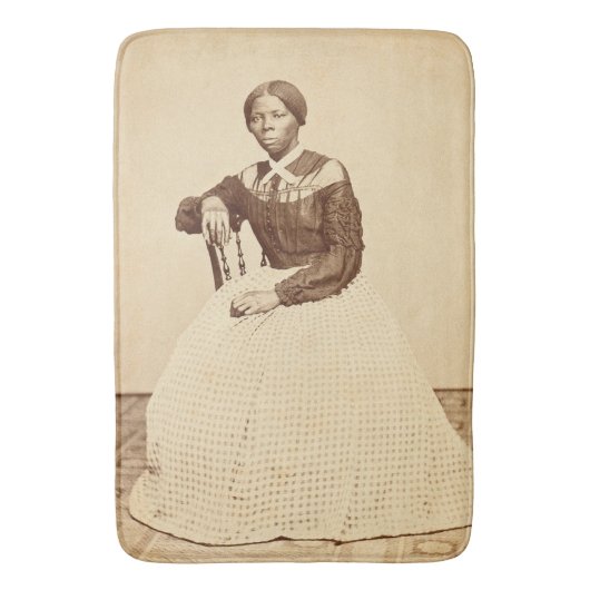 Untergrund Railroad Abolitionist Harriet Tubman Badematte (Vorderseite Vertikal)