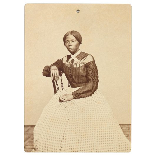 Untergrund Railroad Abolitionist Harriet Tubman Klemmbrett (Rückseite)