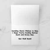 "Untergrund Rivalry" erhält Wohlfahrtskarte Karte (Innenseite)