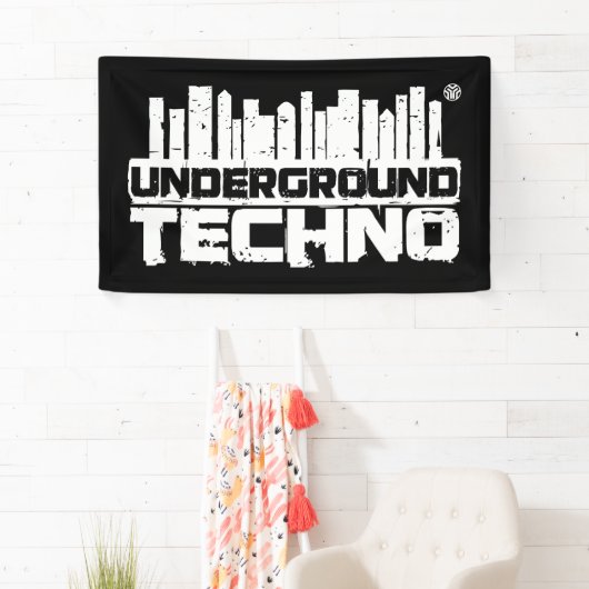 Untergrund Techno - Fahne Banner (Insitu)