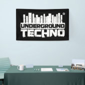 Untergrund Techno - Fahne Banner (Messeveranstaltung)