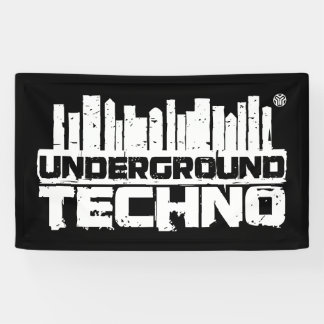 Untergrund Techno - Fahne Banner