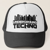 Untergrund Techno - Hut Truckerkappe (Vorderseite)