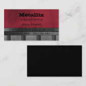 Untergrund-Visitenkarte für Metallrohre, Magenta Visitenkarte (Vorne/Hinten)