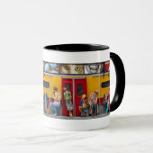 Untergrundbahn - einsame Reisend-Tasse Tasse (VorderseiteRechts)