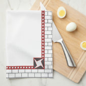 Untergrundbahn-Fliesen-Tuch Handtuch (Viertel Falte)