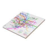 Untergrundbahn-Karte Tokyos Japan Fliese (Seite)