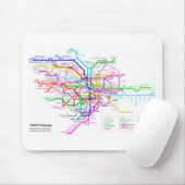 Untergrundbahn-Karte Tokyos Japan Mousepad (Mit Mouse)