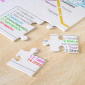 Untergrundbahn-Karte Tokyos Japan Puzzle (Seite)