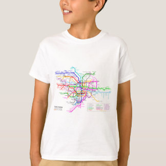 Untergrundbahn-Karte Tokyos Japan T-Shirt