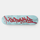 Untergrundbahn-Massaker - Melbourne-Karte Skateboard (Horizontal)