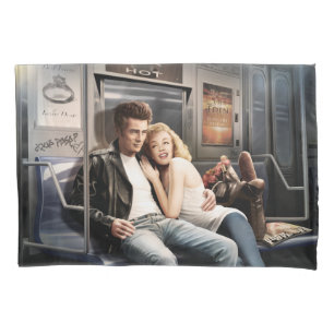 Untergrundbahn-Reiter 2 Kissenbezug