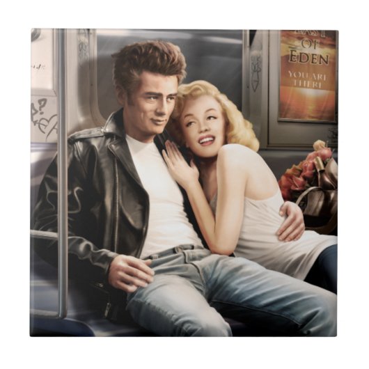 Untergrundbahn-Reiter Fliese (Vorderseite)