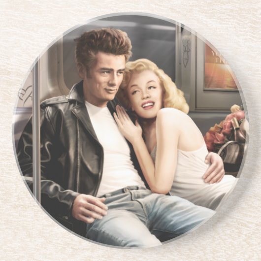 Untergrundbahn-Reiter Getränkeuntersetzer (Vorne)