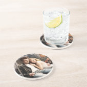 Untergrundbahn-Reiter Getränkeuntersetzer (Seite)