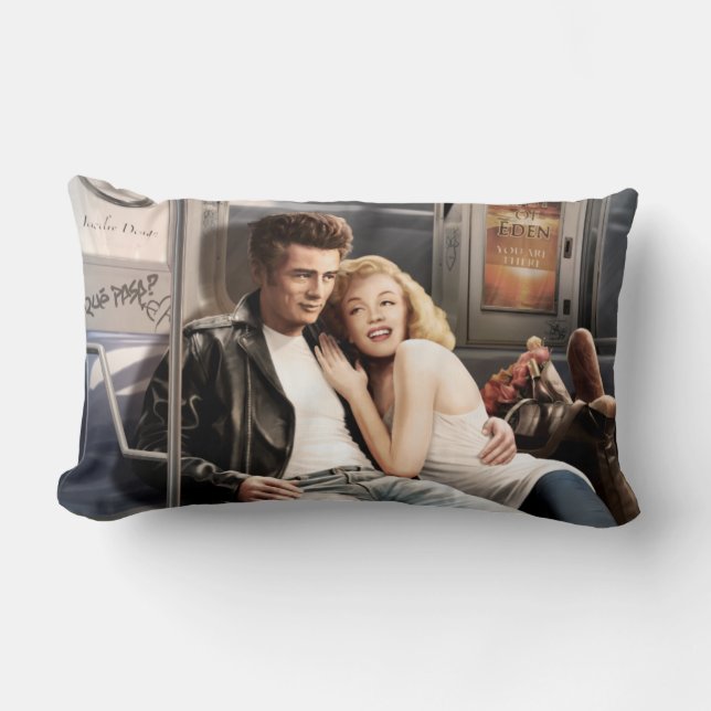 Untergrundbahn-Reiter Lendenkissen (Vorderseite)