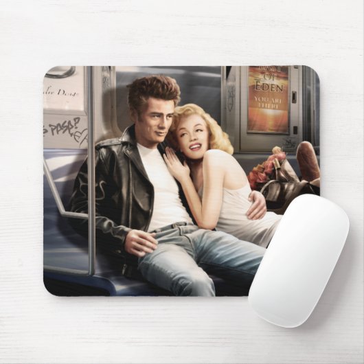 Untergrundbahn-Reiter Mousepad (Mit Mouse)