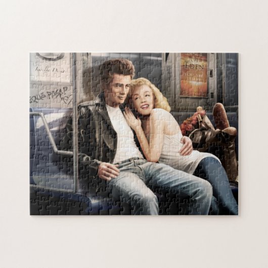 Untergrundbahn-Reiter Puzzle (Horizontal)