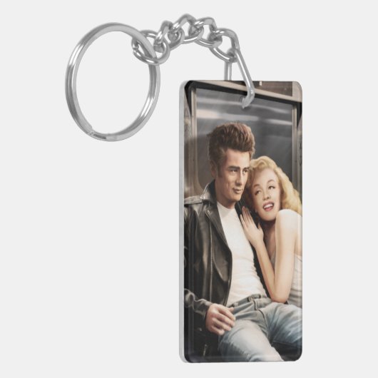 Untergrundbahn-Reiter Schlüsselanhänger (Vorderseite links)