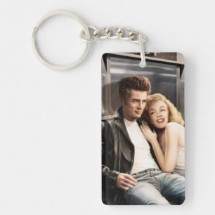 Untergrundbahn-Reiter Schlüsselanhänger