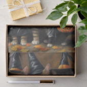 Unterhalb: Dekoupage der Trick-oder-Treaters-Katze Seidenpapier (Geschenk)