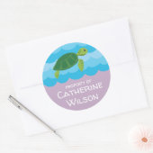 Unterhalb der Bezeichnung der Meeresschule | Editi Runder Aufkleber (Umschlag)