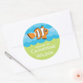 Unterhalb der Bezeichnung der Meeresschule | Editi Runder Aufkleber (Umschlag)