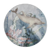 Unterhalb der Dolphin-Korallen Schneidebrett (Vorderseite)