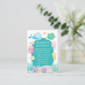 Unterhalb der Erlebnisdusche Begleitkarte (Stehend Vorderseite)