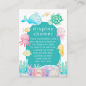 Unterhalb der Erlebnisdusche Begleitkarte (Vorderseite)