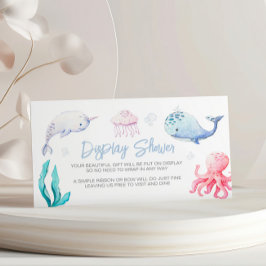 Unterhalb der Meeresautik-Showdusche Begleitkarte