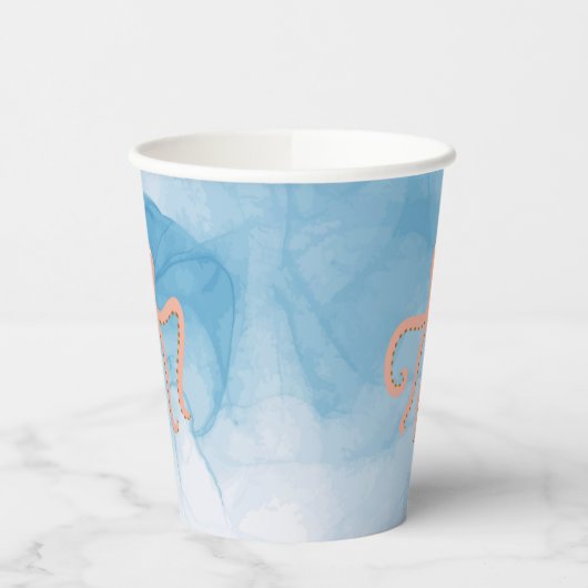 Unterhalb der Meeresbeben | Kraken Pappbecher (Links)