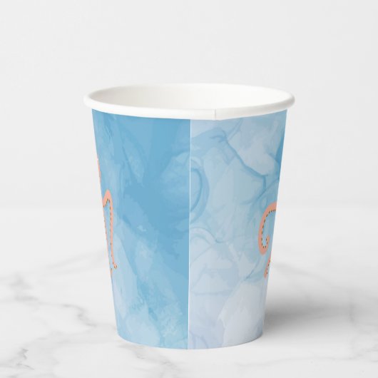 Unterhalb der Meeresbeben | Kraken Pappbecher (Rechts)