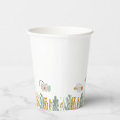 Unterhalb der Meeresbeben | Meeresalgen und Fische Pappbecher (Rechts)