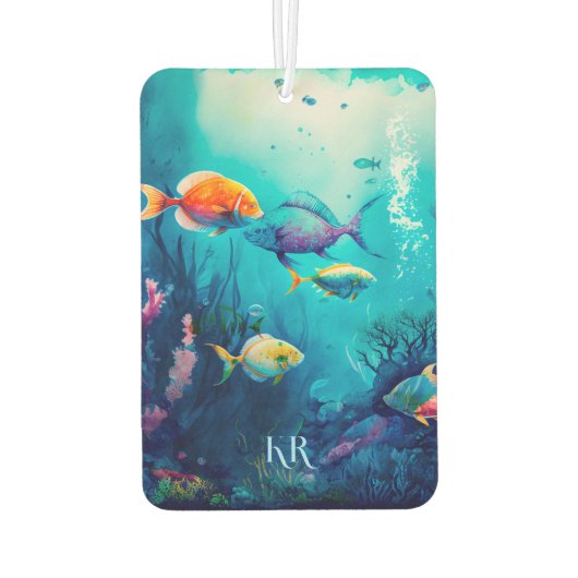 Unterhalb der Meereslandschaft Autolufterfrischer (Rückseite)