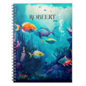 Unterhalb der Meereslandschaft Notizblock (Vorderseite)