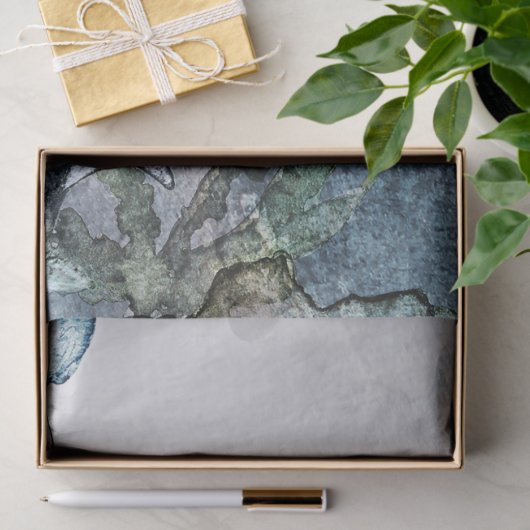 Unterhalb der Meeresquallen-Korallen Aquarellgeweb Seidenpapier (Geschenk)