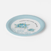 Unterhalb der Meeresschildkröte Pappteller (Schrägansicht)