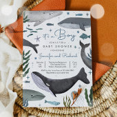 Unterhalb der Meereswal-Ozeanschaumdusche Einladung