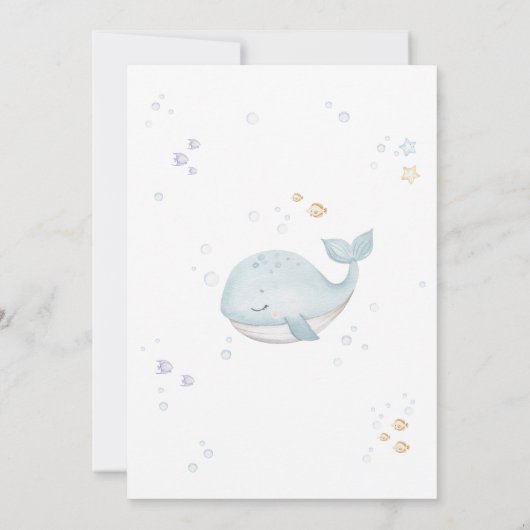 Unterhalb der Meerjungdusche Einladung (Rückseite)