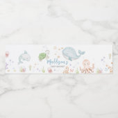 Unterhalb der Meerjungdusche Wasserflaschenetikett (Einzelnes Label)