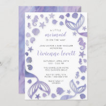 Unterhalb der Meerjungfrau Babydusche