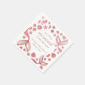 Unterhalb der Meerjungfrau Babydusche Serviette (Ecke)