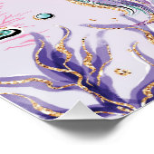 Unterhalb der Meerjungfrau und dem Turtle Kinderzi Poster (Ecke)