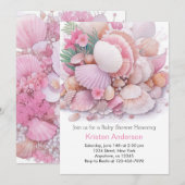 Unterhalb der Muschel Delight Baby Dusche Einladung (Vorne/Hinten)